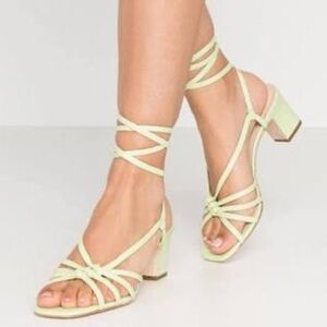 Loeffler Randall Green Strappy Heels